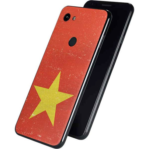Vietnam Flag Distressed Google Pixel 3a Skin
